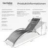 2er Set Gartenliege Alina Textilene-Gewebe 180 x 59 x 50 cm Produktbild-Vorschau 5