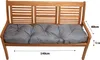 Bodenkissen 140x60cm, Bankauflage für Gartenbank, Produktbild-Vorschau 2