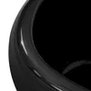 Keramik Blumentopf Übertopf Schwarze Oval form  D  glänzend Produktbild-Vorschau 3