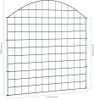 vidaXL Sada zahradního plotu Convex 77,5x78,5 cm Zelená Náhled obrázku produktu 6