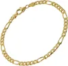 trendor 51398 Armband Silber 925 Goldplattiert Figaro Breite 4,3 mm 1 Produktbild-Vorschau