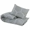 Bettwäsche-Set Grau 140x200 cm Baumwolle Produktbild-Vorschau 3