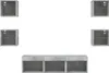 vidaXL 7-tlg. Wohnwand mit LED-Beleuchtung Betongrau Produktbild-Vorschau 6