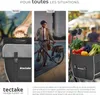 Sacoche de vélo 35 litres pour porte bagages arrière - noir Voir les images du produit 7