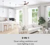 Klarstein El Paso - ventilátor a stropní svítidlo, 132 cm, Náhled obrázku produktu 2