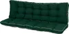 A dark green garden swing cushion set, consisting of a seat and backrest, is shown against a white background. Anteprima dell’immagine prodotto