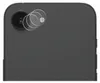A close-up view of a smartphone's rear camera lens with protective films placed over it. Produktbild-Vorschau