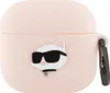 A pink silicone case for AirPods with a 3D Choupette cat design wearing sunglasses. Náhled obrázku produktu