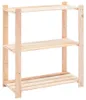 vidaXL Lagerregal mit 3 Böden 80×38×90 cm Kiefer Massivholz Produktbild-Vorschau 7