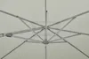 Close-up view of the internal structure of a light gray umbrella. Produktbild-Vorschau
