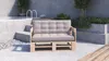 Lermowood Palettenmöbel Mpe Sofa 100 x 80 cm Natur | Produktbild-Vorschau 2