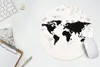 MuchoWow® Mauspad Mousepad Weltkarte - Schwarz - Holz 30x30 Produktbild-Vorschau 5