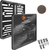 Motorrad Kennzeichenhalter 180x200 Carbon Optik Produktbild-Vorschau 1