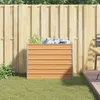 vidaXL Hochbeet Hellbraun 100 x 40 x 77 cm Verzinkter Stahl Produktbild-Vorschau 4