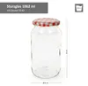 12er Set Einmachglas 1062 ml Deckel Rot Weiß Kariert Produktbild-Vorschau 3