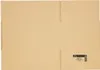 A flat, unfolded cardboard box with a small label in the bottom right corner. Produktbild-Vorschau