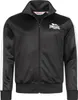 A black Lonsdale London tracksuit jacket with white stripes on the sleeves. Anteprima dell’immagine prodotto