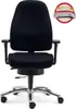 Bürodrehstuhl Lady Sitwell mit Armlehnen Alu-Fußkreuz Produktbild-Vorschau 1