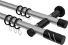 Interdeco Gardinenstange / Vorhangstange Silbergrau / Produktbild-Vorschau 1