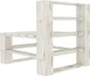 A white wooden pallet sofa module. Náhľad obrázku produktu