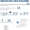 2 Paar 114 cm Solarpanel Halterung Flachdach Solarmodul Produktbild-Vorschau 7