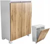 KOMODA ŁAZIENKOWA 60 kosz z koszem na pranie dąb wotan 60cm Podgląd zdjęcia produktu 1