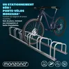 MONZANA® Râtelier 6 vélos métal support de rangement pneu Voir les images du produit 3