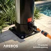 AREBOS Solardusche 40L Silber mit Thermometer – Pooldusche Produktbild-Vorschau 7