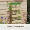 Outsunny Hochbeet Holz verstellbar Pflanzbeet mit Produktbild-Vorschau 4