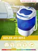 Adler AD 8051 Pračka s horním plněním 3 kg Modrá, bílá Náhled obrázku produktu 15