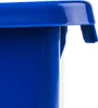 A close-up view of the top edge and a hook of a blue storage box. Náhľad obrázku produktu