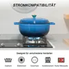 FCH Gusseisen Topf 26cm - 6QT-5.5L Emaille Bräter mit Produktbild-Vorschau 4