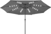 vidaXL Sonnenschirm mit LED-Beleuchtung 400 cm Anthrazit Produktbild-Vorschau 1