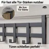 DEKAZIA® Türgarderobe zum Einhängen Schwarz-matt | Produktbild-Vorschau 3