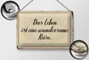 Blechschild Spruch 30x20cm das Leben ist wundersame Reise Produktbild-Vorschau 3