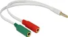 Delock 65447 DELOCK Adapter Kabel 3,5mm stereo -> 2x Productafbeelding-voorbeeld 2