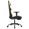 vidaXL Gaming-Stuhl mit Massage & Fußstütze Schwarz und Produktbild-Vorschau 6
