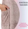 Dámsky župan, hnedý, veľkosť L – nadýchaný, extra dlhý, s Náhľad obrázku produktu 4