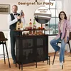 A man and a woman are posing with a bar cart in a home setting. Podgląd zdjęcia produktu