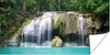 MuchoWow® Poster Wasser - Wasserfall - Bäume 40x20 cm - Produktbild-Vorschau 1