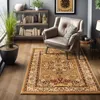 A living room scene with a chair and a rug. Produktbild-Vorschau
