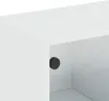 vidaXL Armoire murale avec portes en verre blanc 102x37x35 Voir les images du produit 10