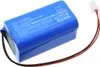 A blue lithium-ion battery pack with a white connector and red and black wires, lying on a white background. Náhled obrázku produktu