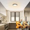 ZMH LED plafondlamp, zwart, plat model, 8W, 3000K (warm Productafbeelding-voorbeeld 8