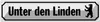 vianmo Blechschild 10x46 cm Unter den Linden Berlin Produktbild-Vorschau 1