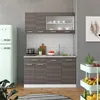 Küchenzeile Vicco R-Line Edelgrau 140 cm , AP Eiche, Model Produktbild-Vorschau 6