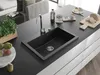 Mexen Elix lavello in granito 1 vasca 700 x 500 mm, nero, Anteprima dell’immagine prodotto 2