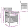 vidaXL Gartenstuhl 4 stk. Beige und Creme Poly-Rattan Produktbild-Vorschau 8