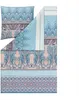 Estella Mako Jersey Bettwäsche 135x200 Carmen bleu Paisley Produktbild-Vorschau 2