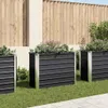 vidaXL Lit surélevé de jardin Anthracite 100 x 40 x 77 cm Voir les images du produit 9